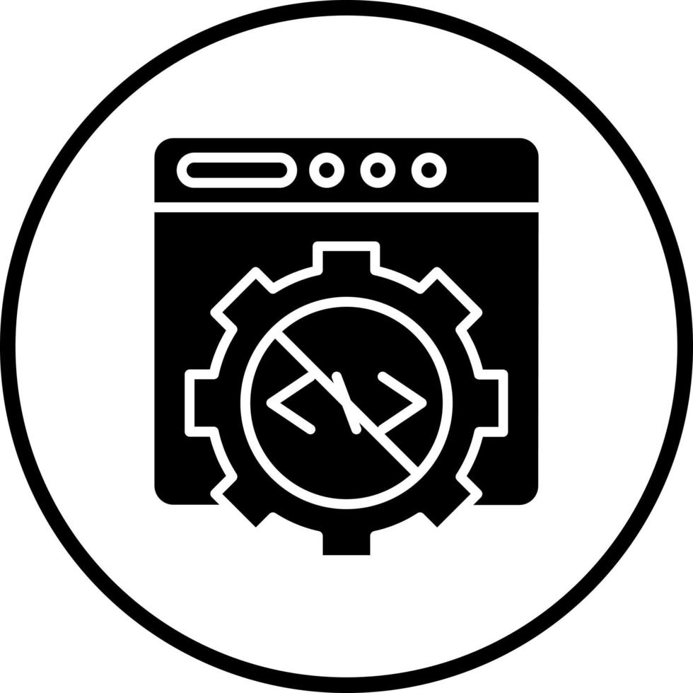 Code Block Vector Icon Style