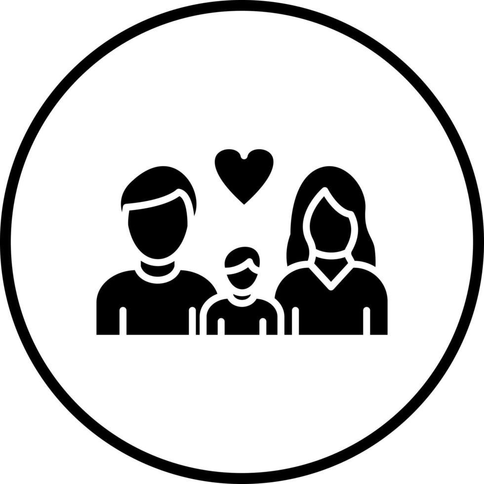 Happy Family Vector Icon Style