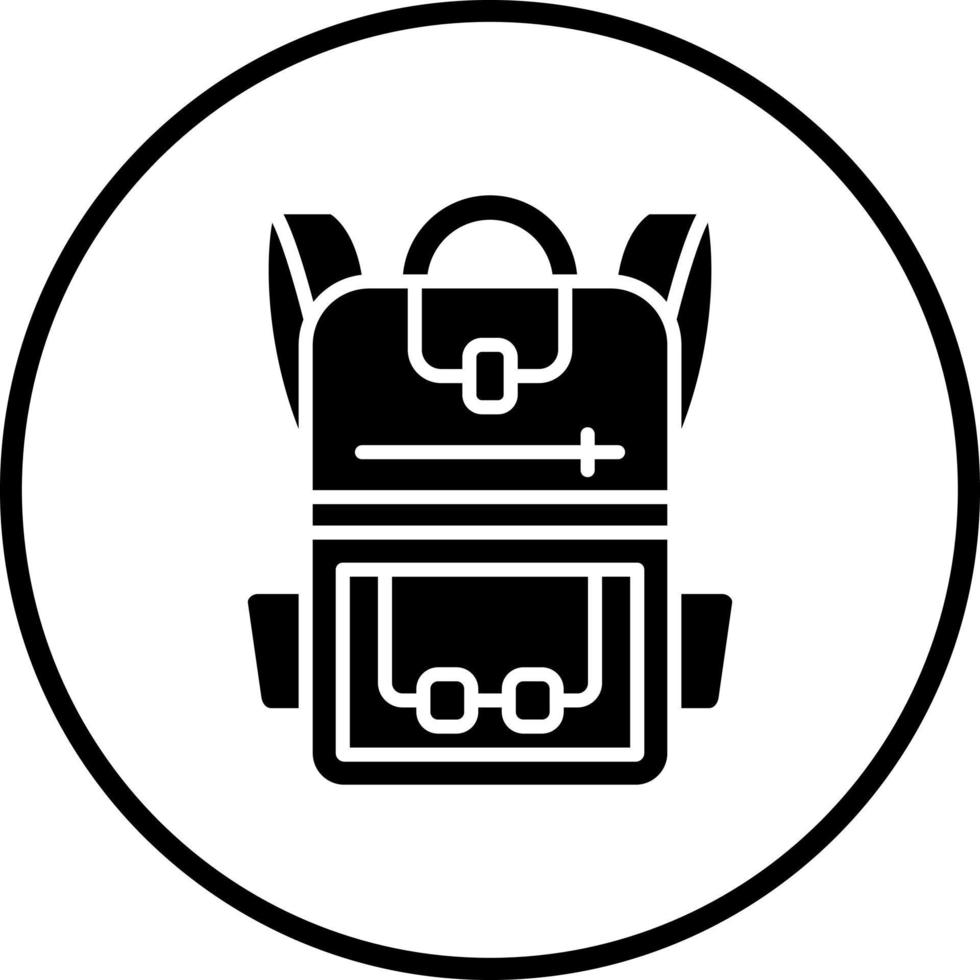 Back Pack Vector Icon Style