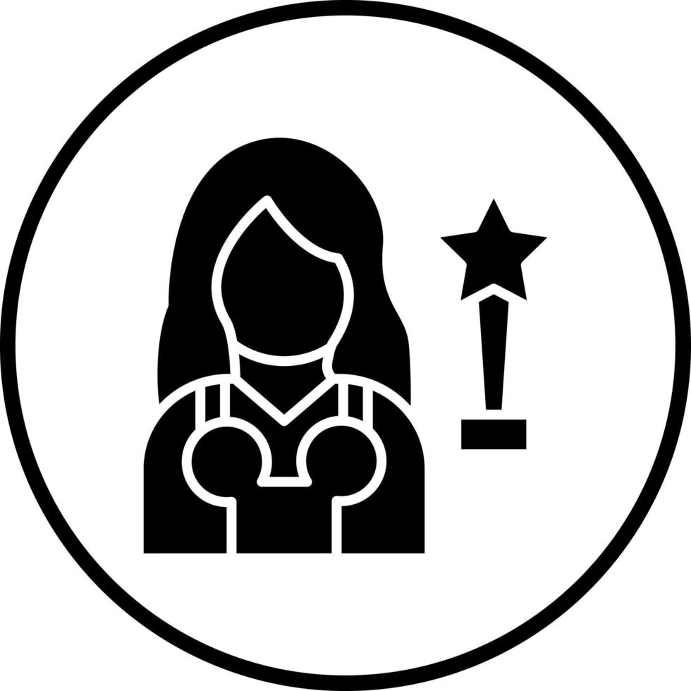 Actress Vector Icon Style