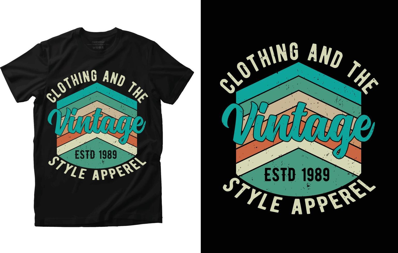 Vintage T shirt Design vector