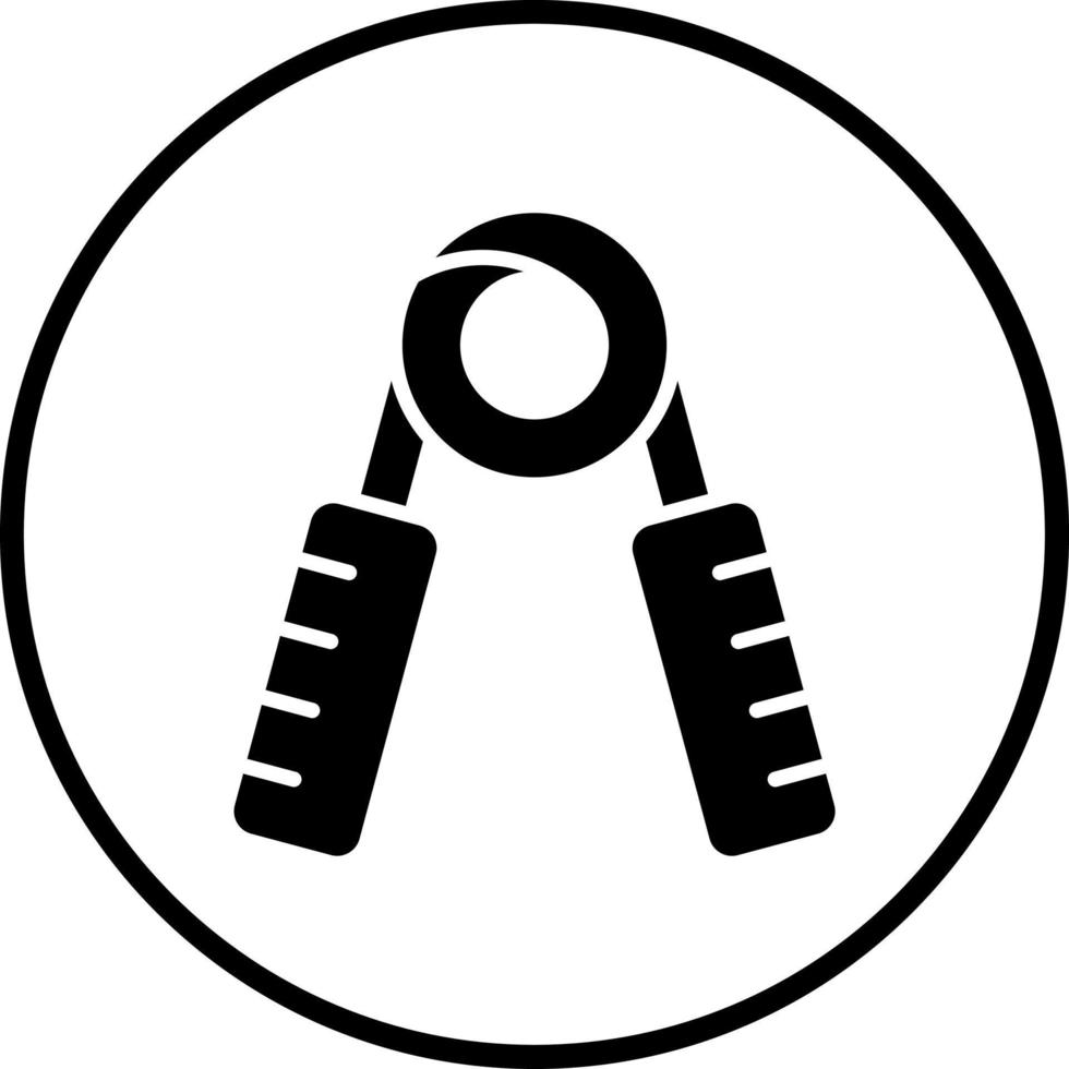 Hand Gripper Vector Icon Style