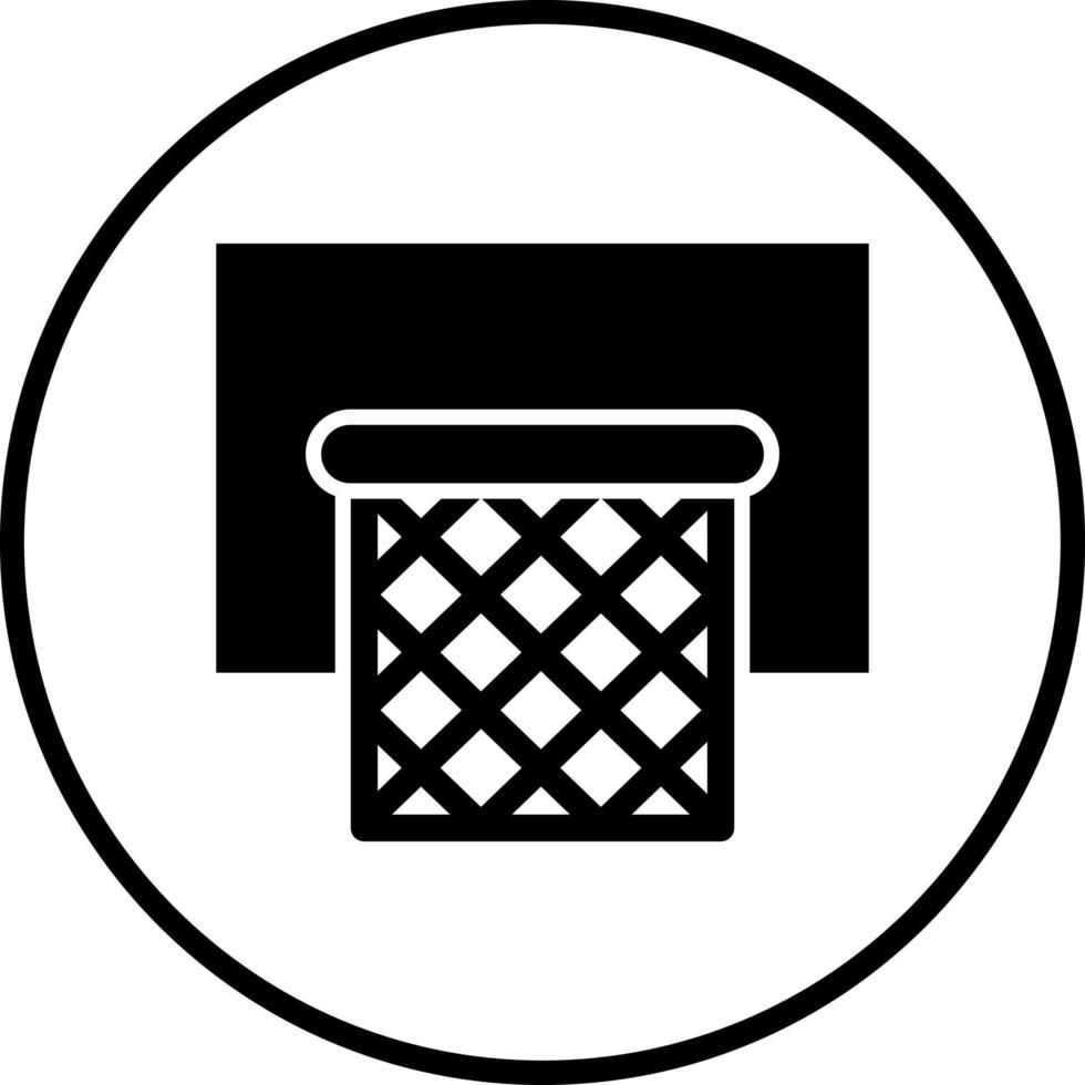 Basketball Hoop Vector Icon Style