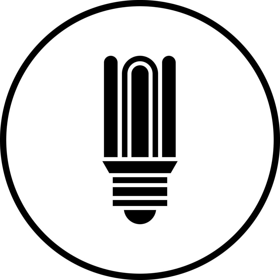 Cfl Compact Bulb Vector Icon Style