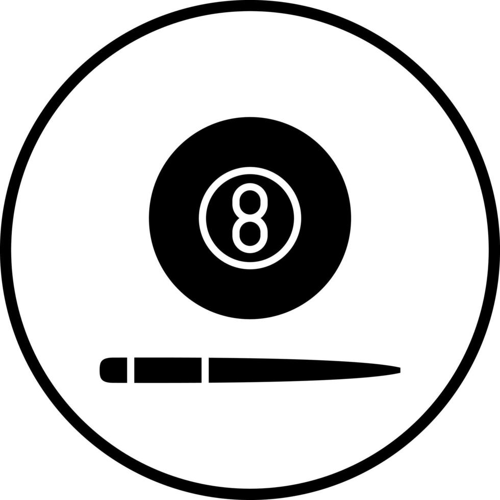 Billiards Vector Icon Style