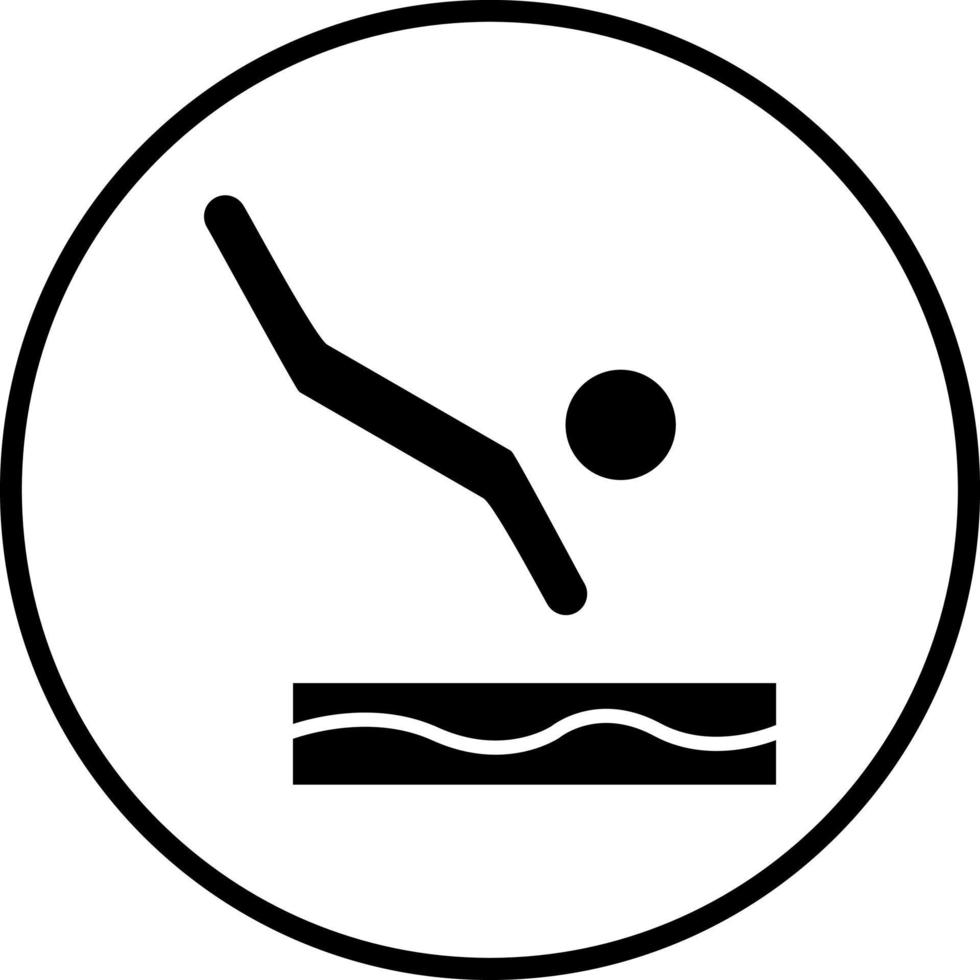 Diving Vector Icon Style