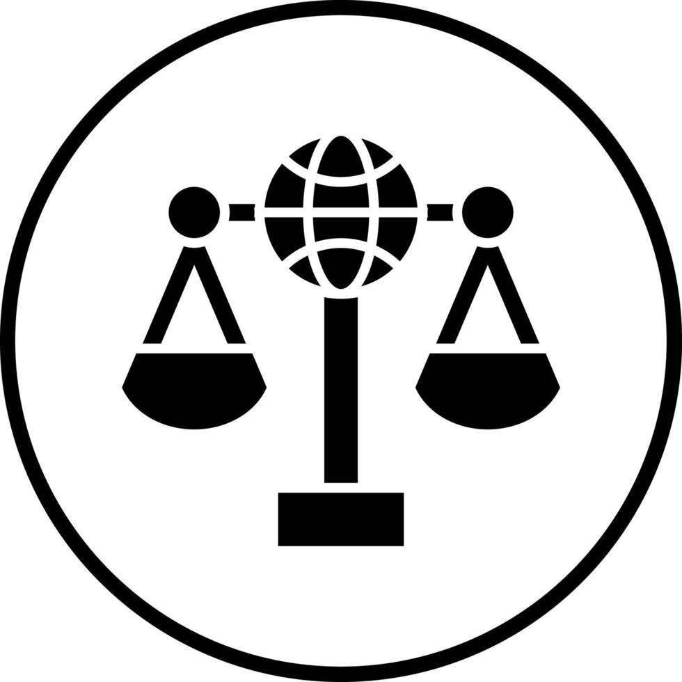 International Law Vector Icon Style