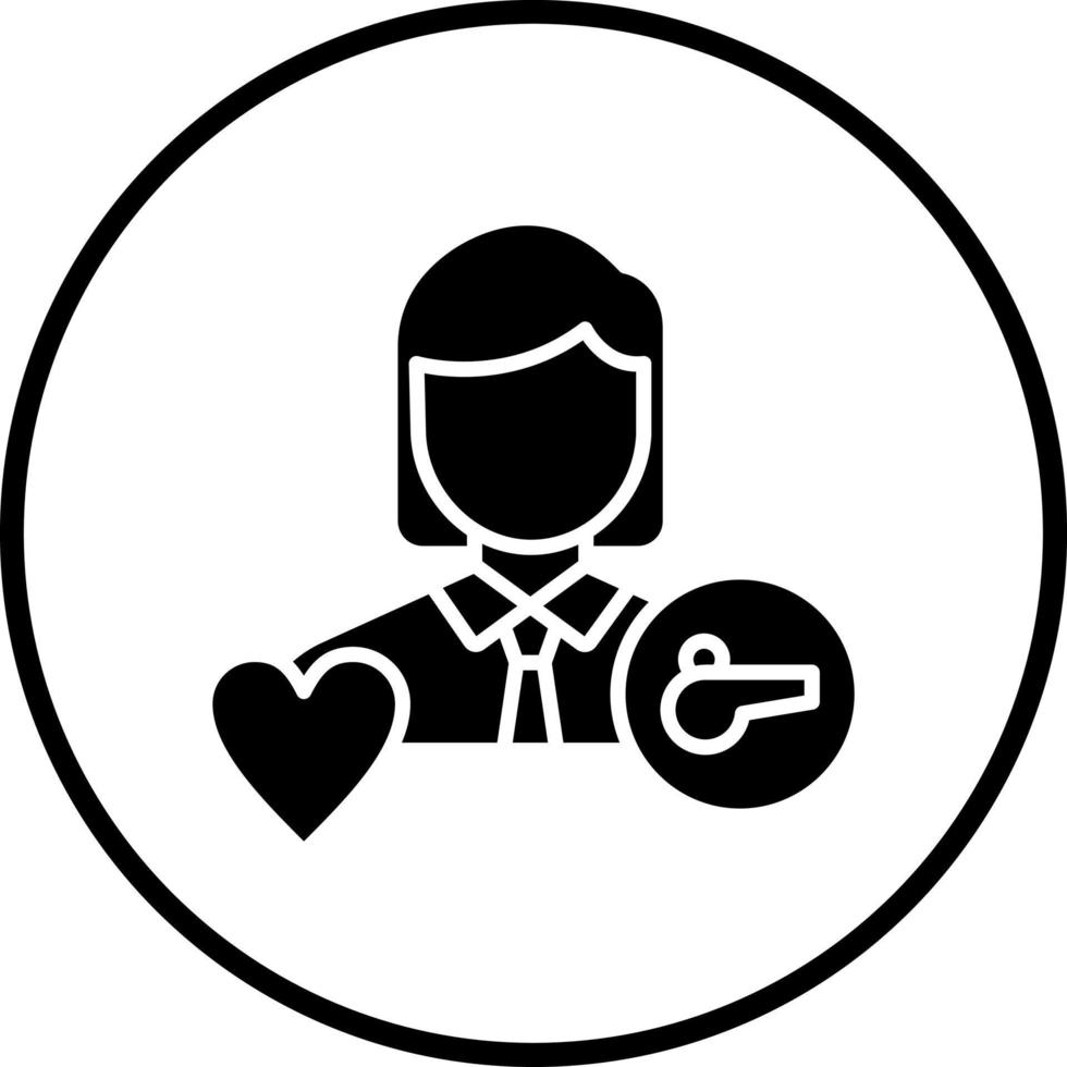 Life Coach Female Vector Icon Style