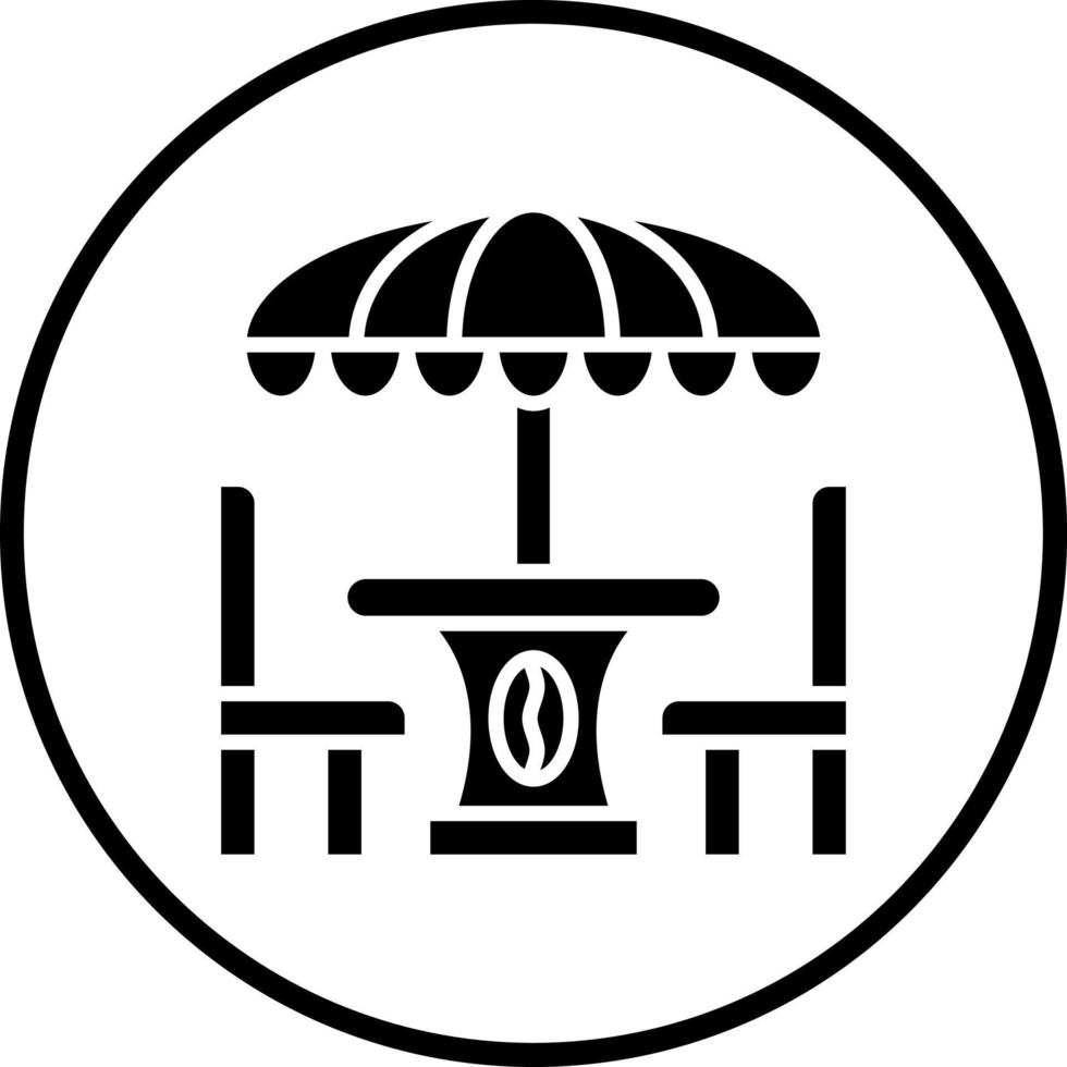 Coffee Terrace Vector Icon Style