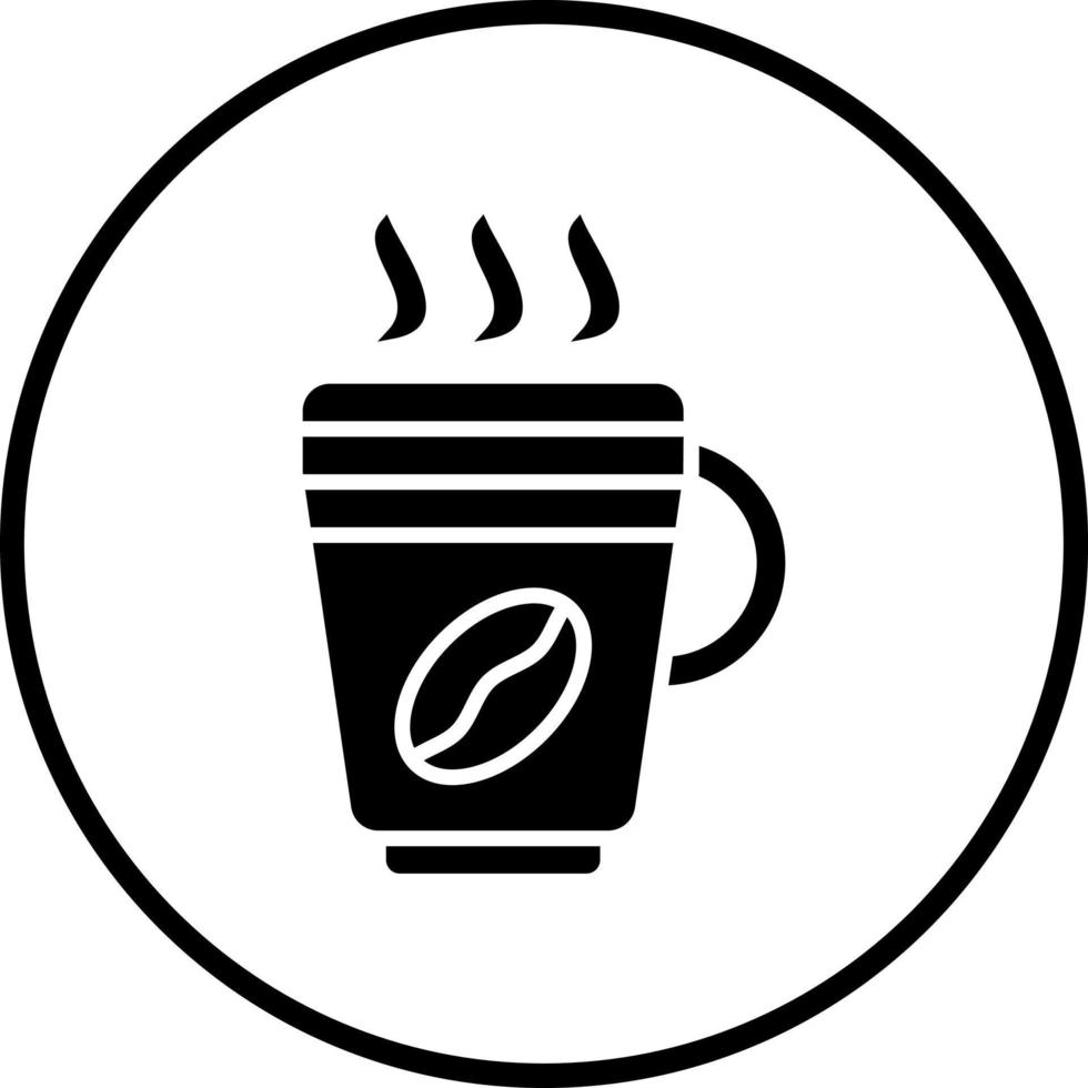 café latté vector icono estilo