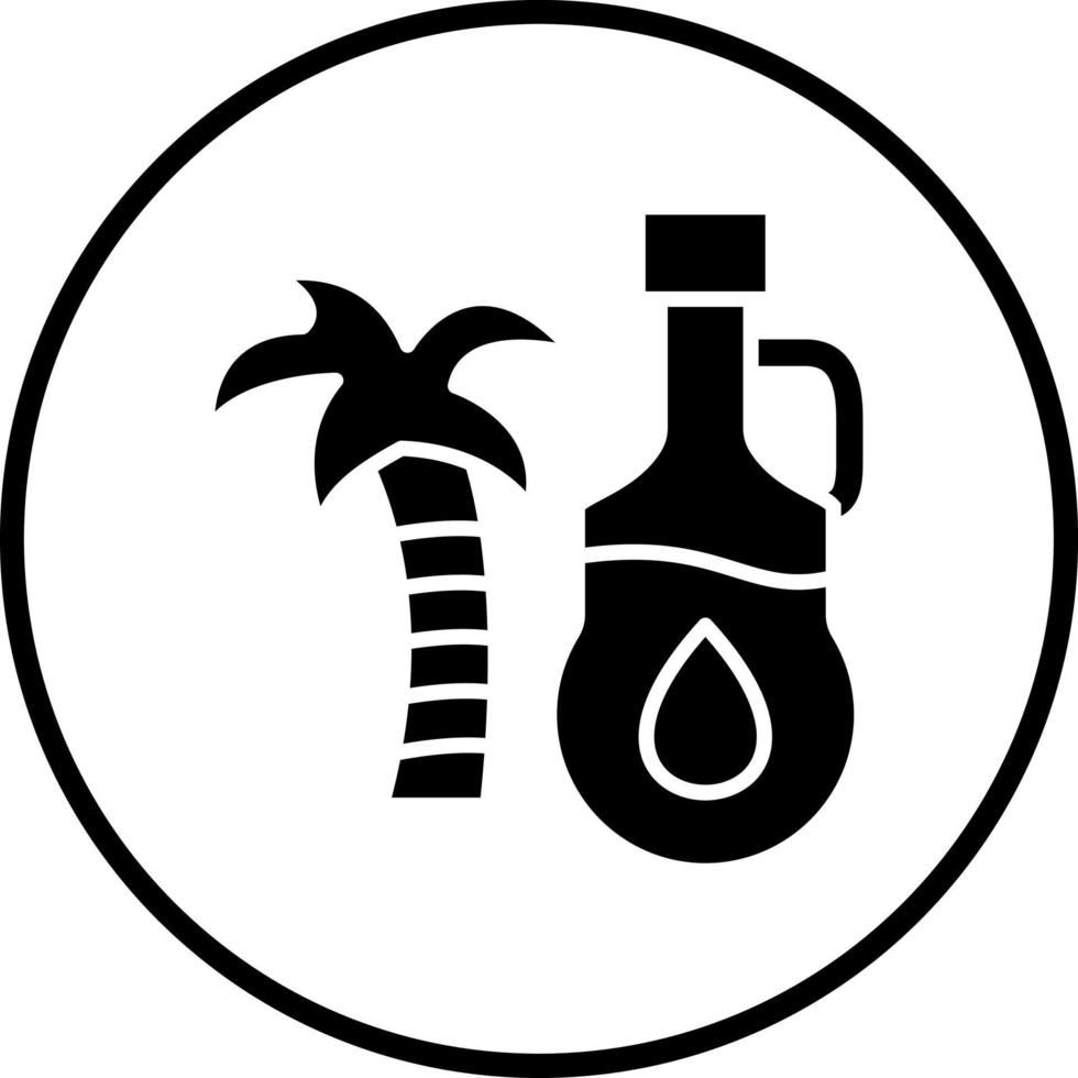 Palm Oil Vector Icon Style