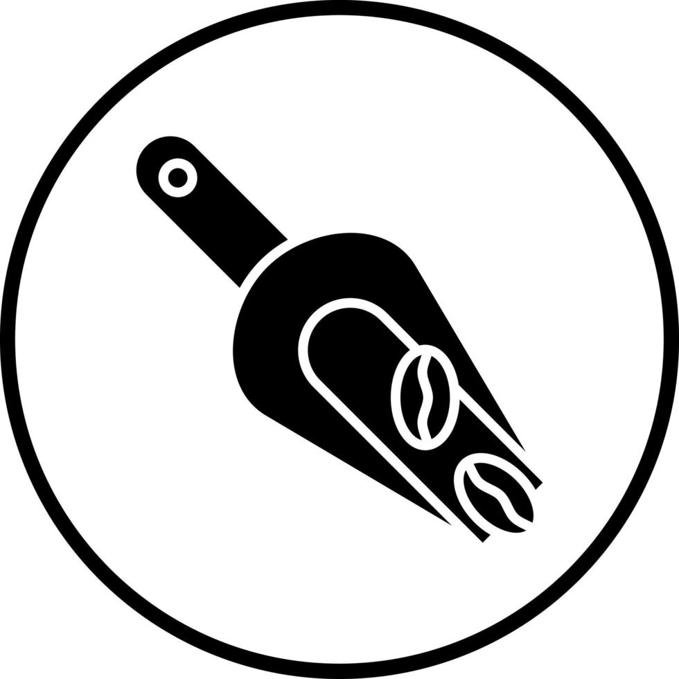 Coffee Scoop Vector Icon Style