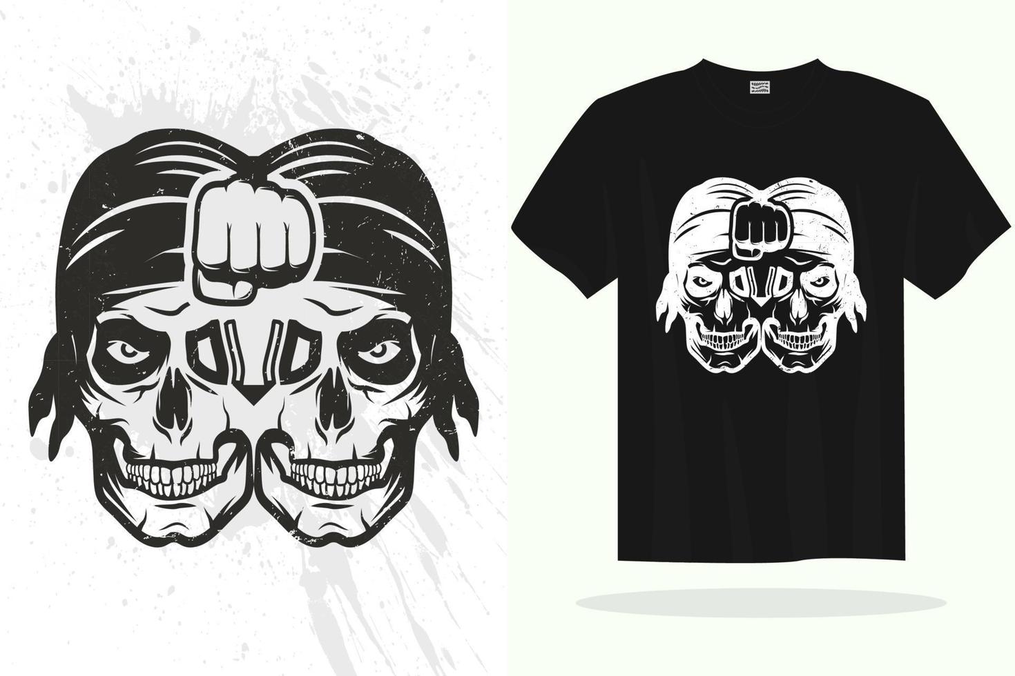 Modern t shirt design vector template with random graphics