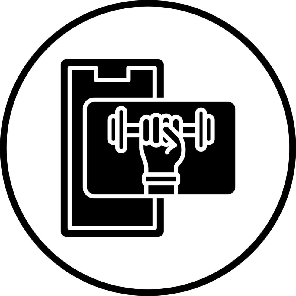 Weight Lifting Vector Icon Style