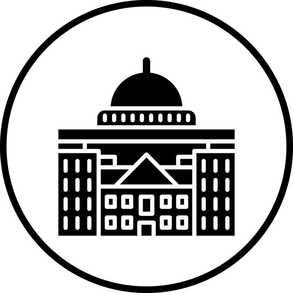 Capitolio vector icono estilo