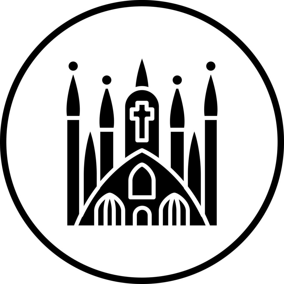 sagrada familia vector icono estilo