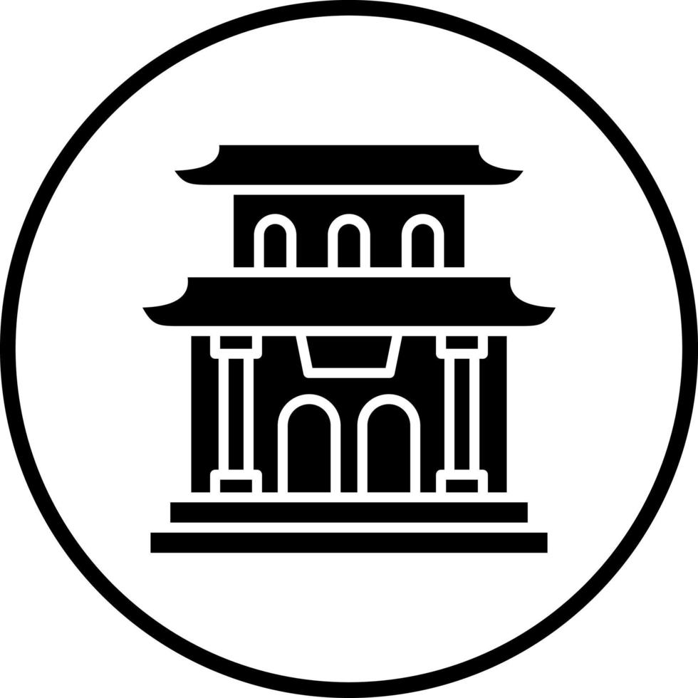Pagoda Vector Icon Style