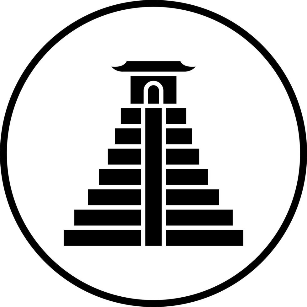 Chichen Itza Vector Icon Style