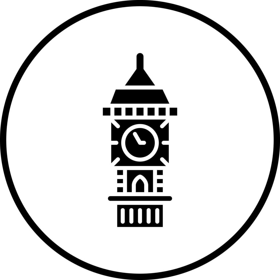 Big Ben Vector Icon Style