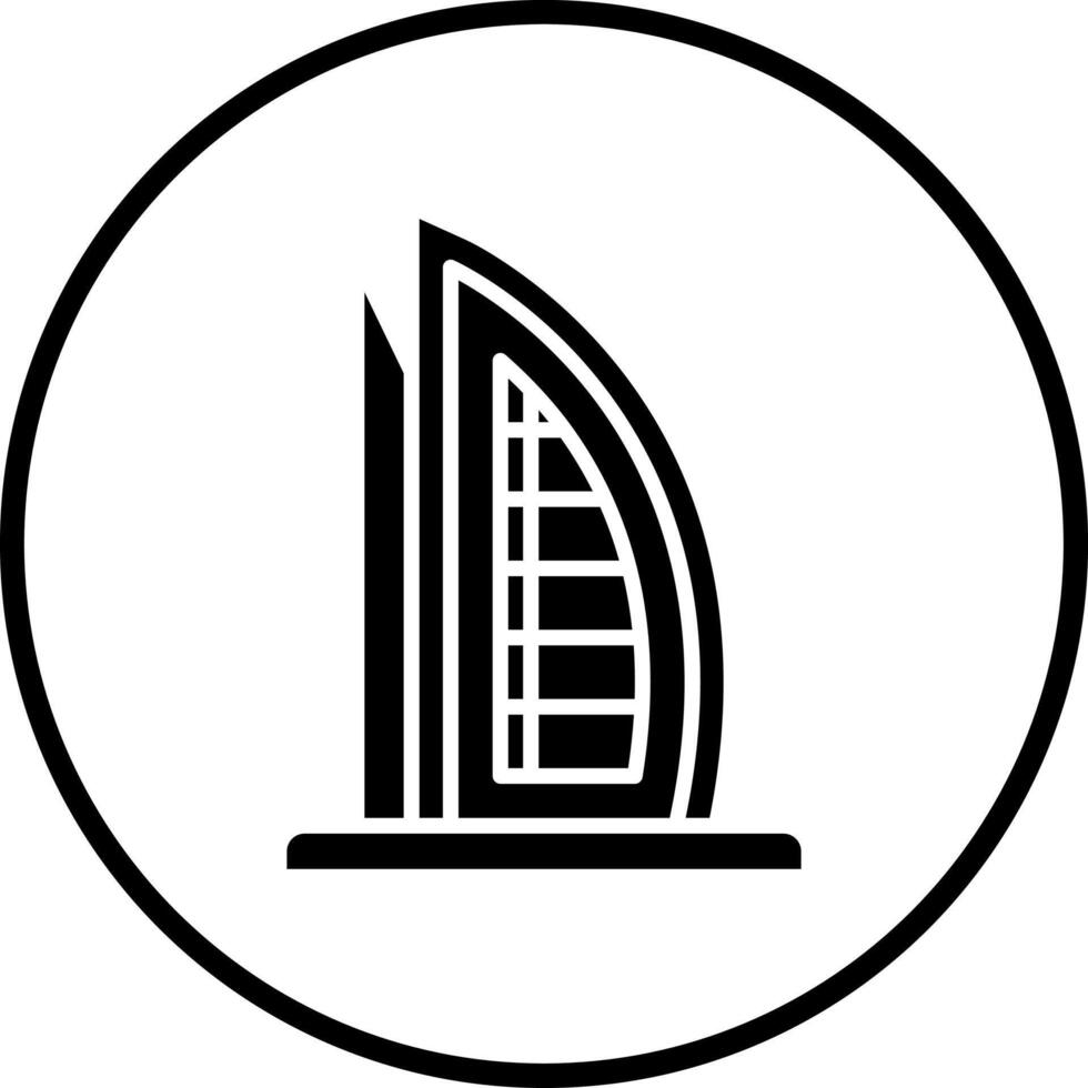 Burj al Arab Vector Icon Style