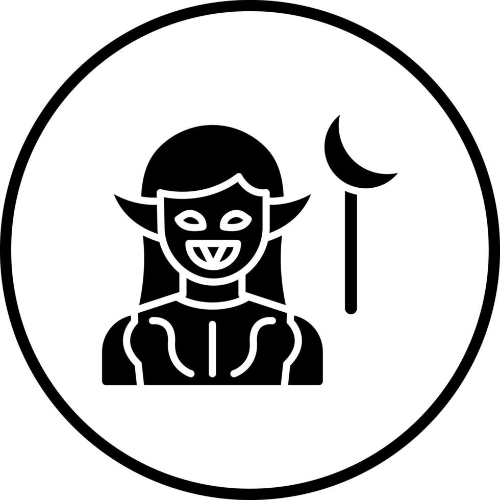 Dark Elf Vector Icon Style