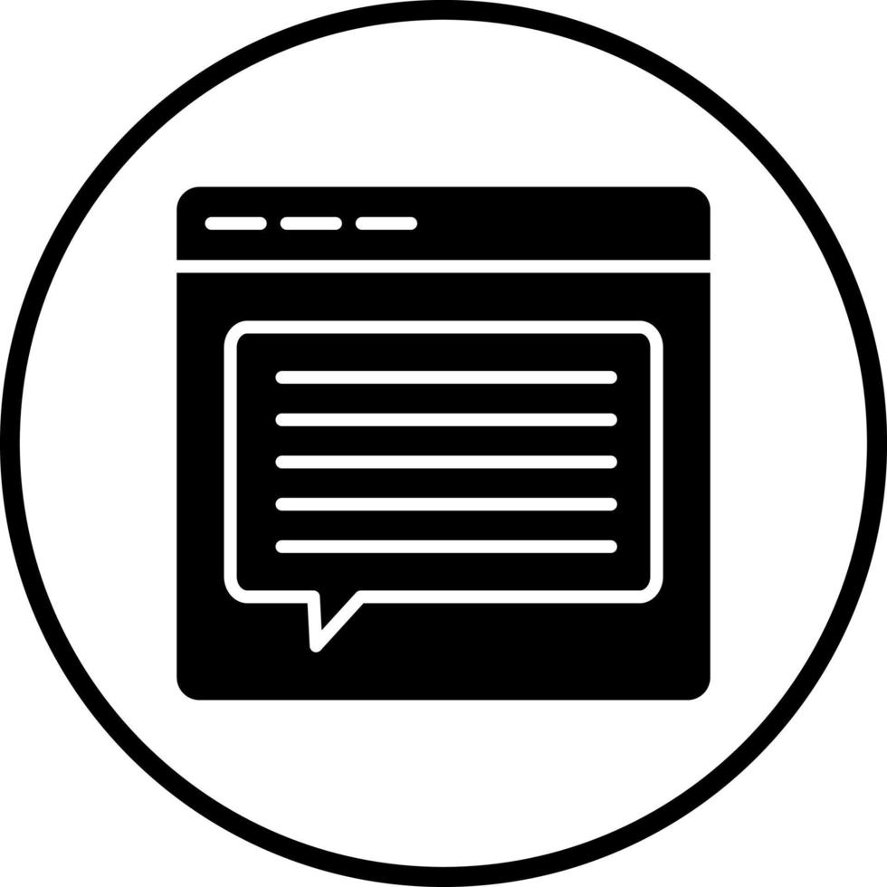 Comment Vector Icon Style