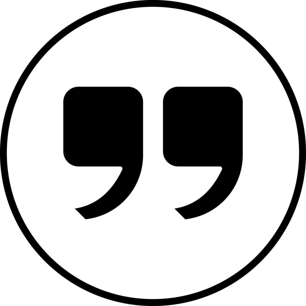 Quote Vector Icon Style