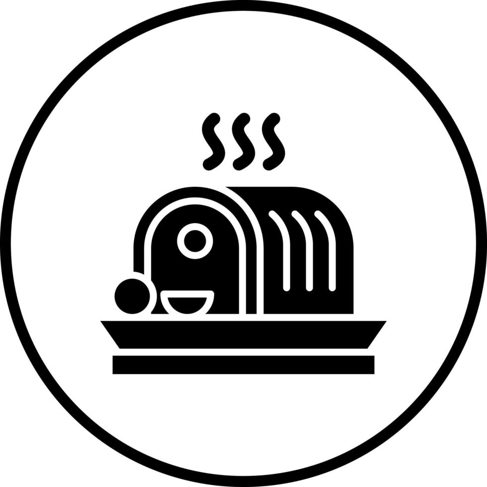Roasted Meat Vector Icon Style