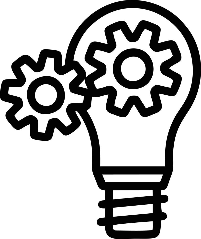 Idea solution icon symbol vector image. Illustration of the creative innovation concept design. EPS 10