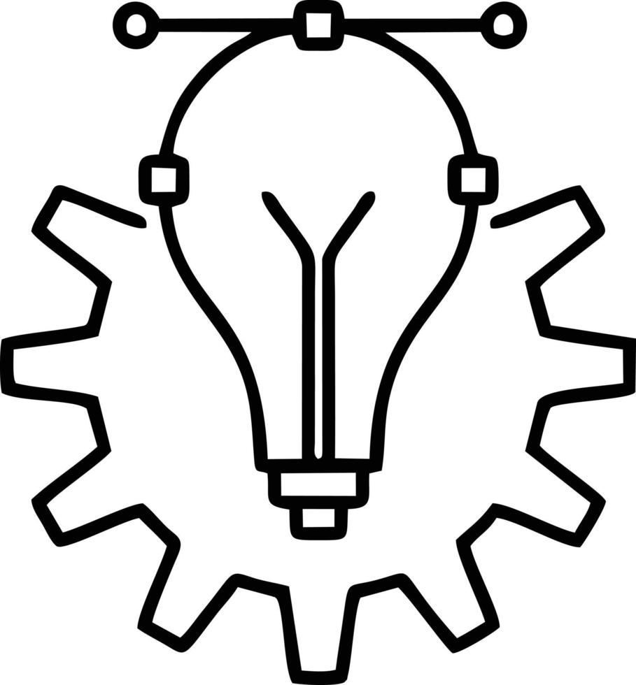 Idea solution icon symbol vector image. Illustration of the creative innovation concept design. EPS 10