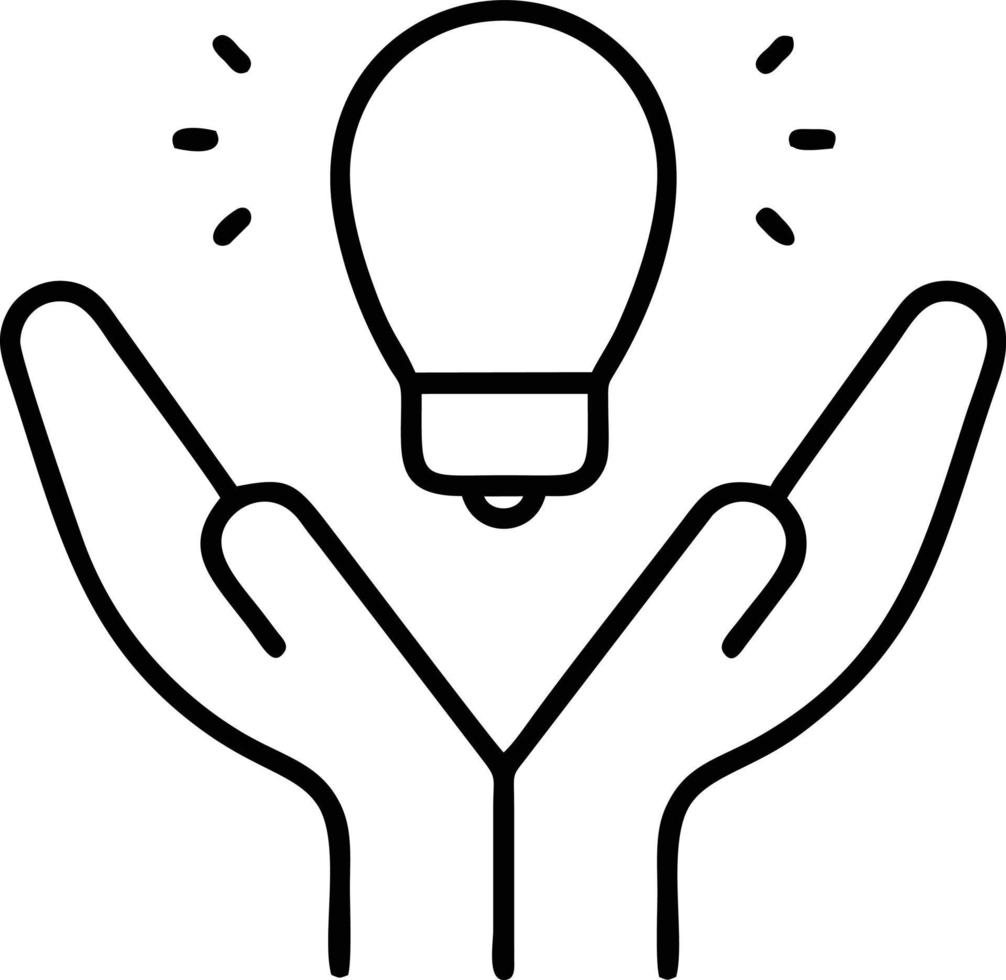 Idea solution icon symbol vector image. Illustration of the creative innovation concept design. EPS 10