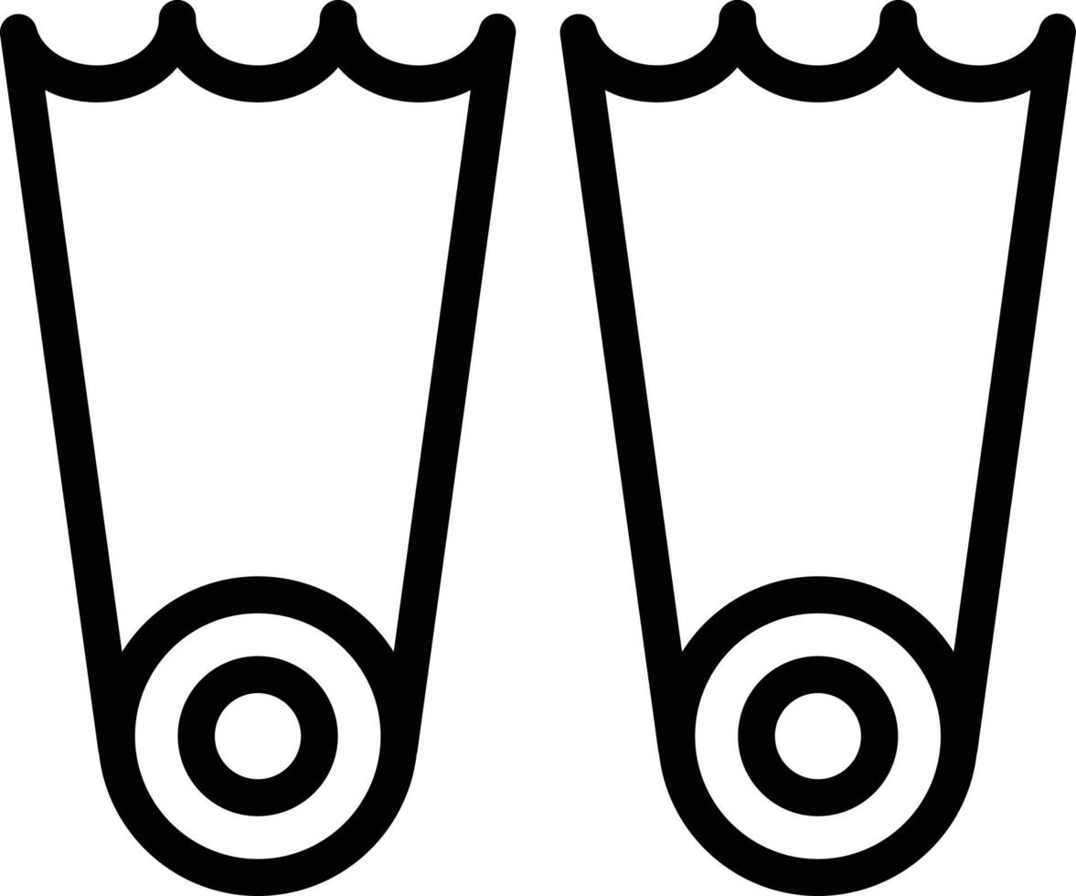 Vector Design Flippers Icon Style