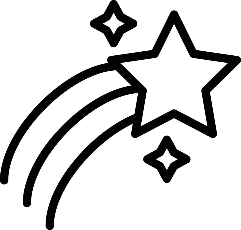 Vector Design Shooting Star Icon Style