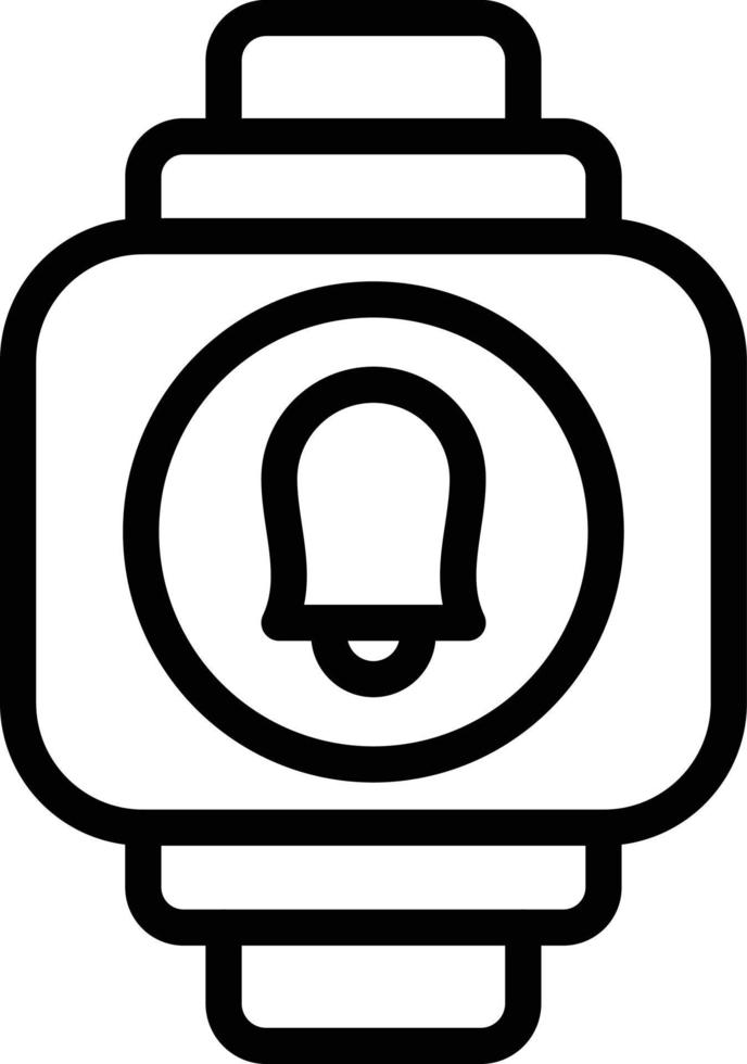Smartwatch Alarm Vector Icon Style