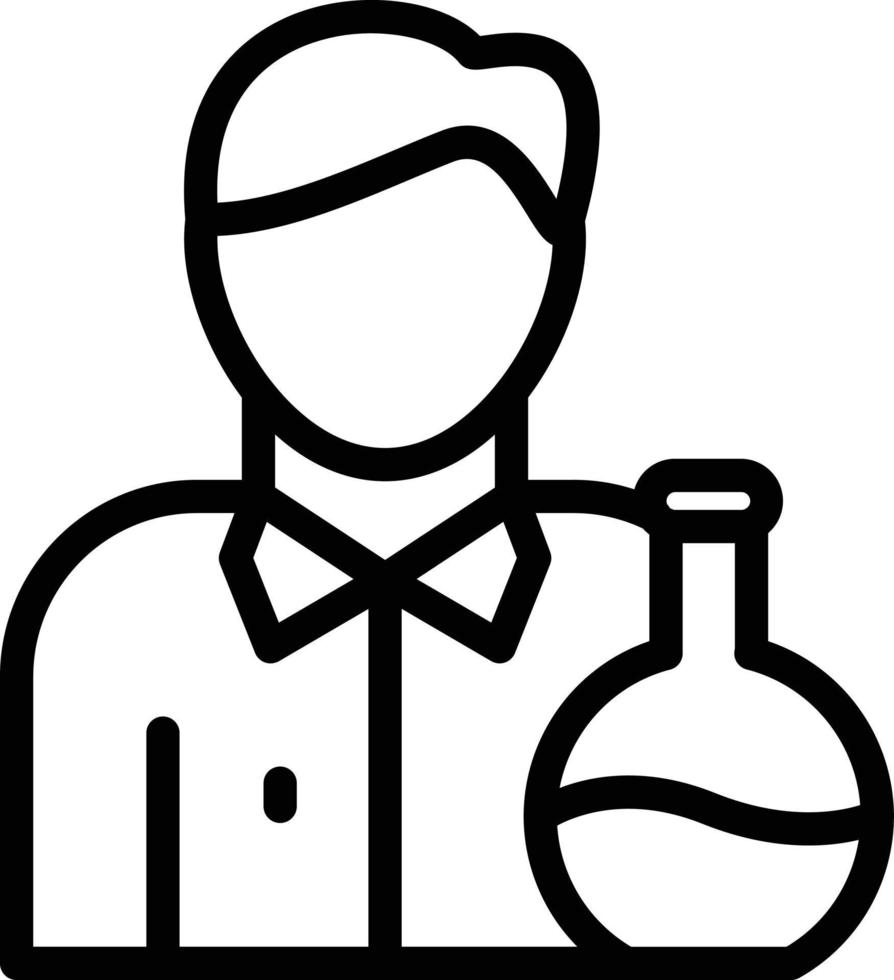 Chemist Vector Icon Style