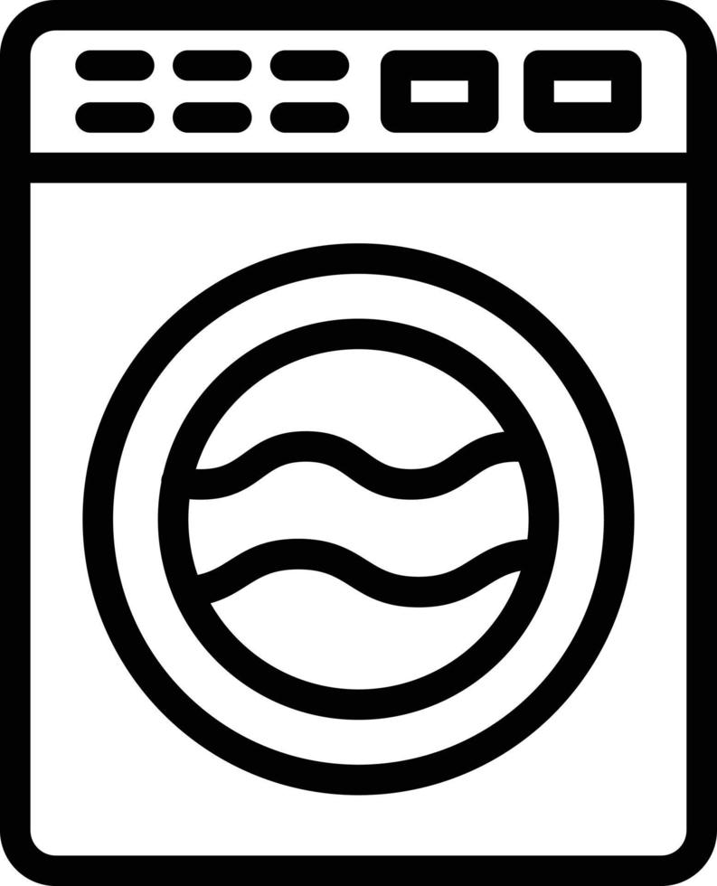 Washing Machine Vector Icon Style