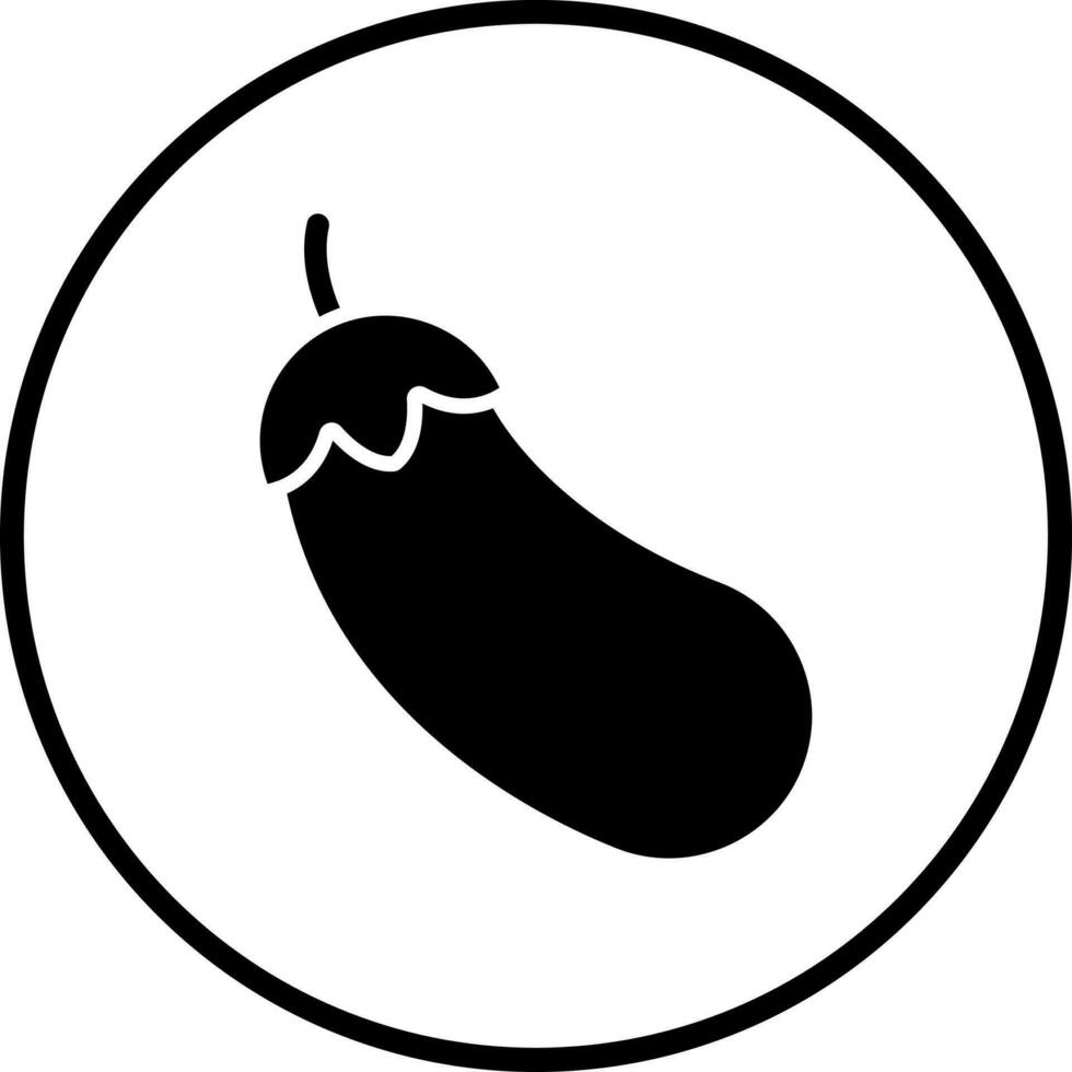 Eggplant Vector Icon Style