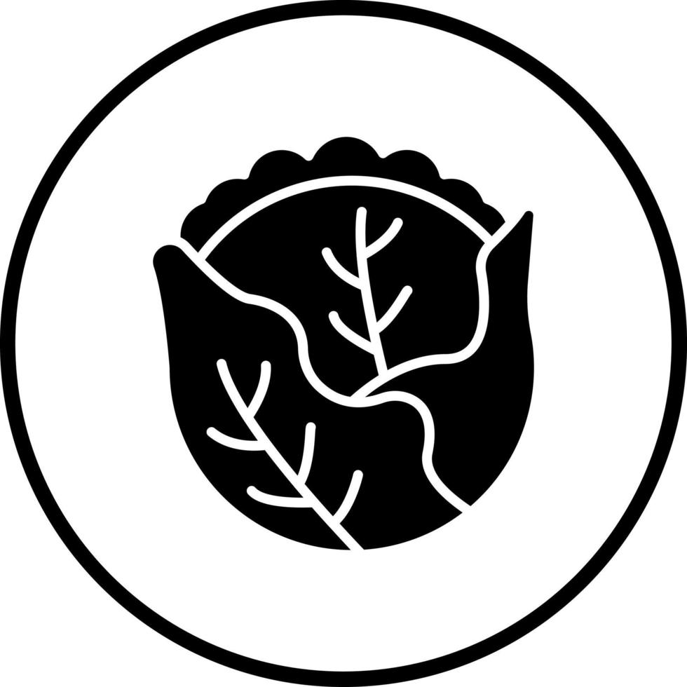 Cabbage Vector Icon Style