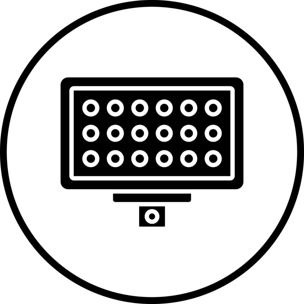 Led Panel Vector Icon Style