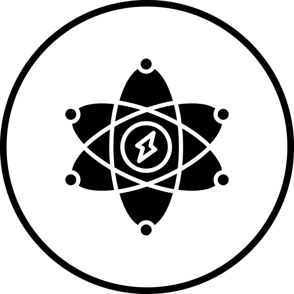 Atomic Energy Vector Icon Style