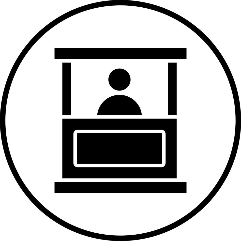 Booth Vector Icon Style