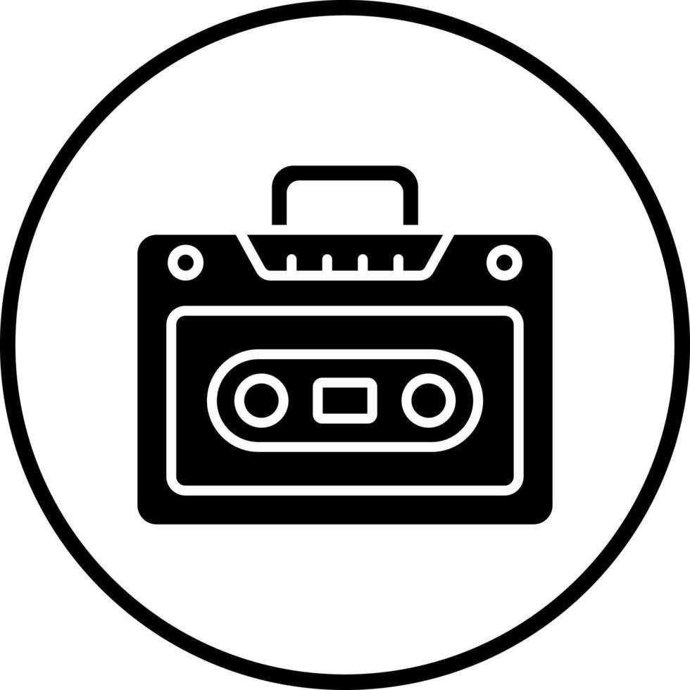 Cassette Player Vector Icon Style