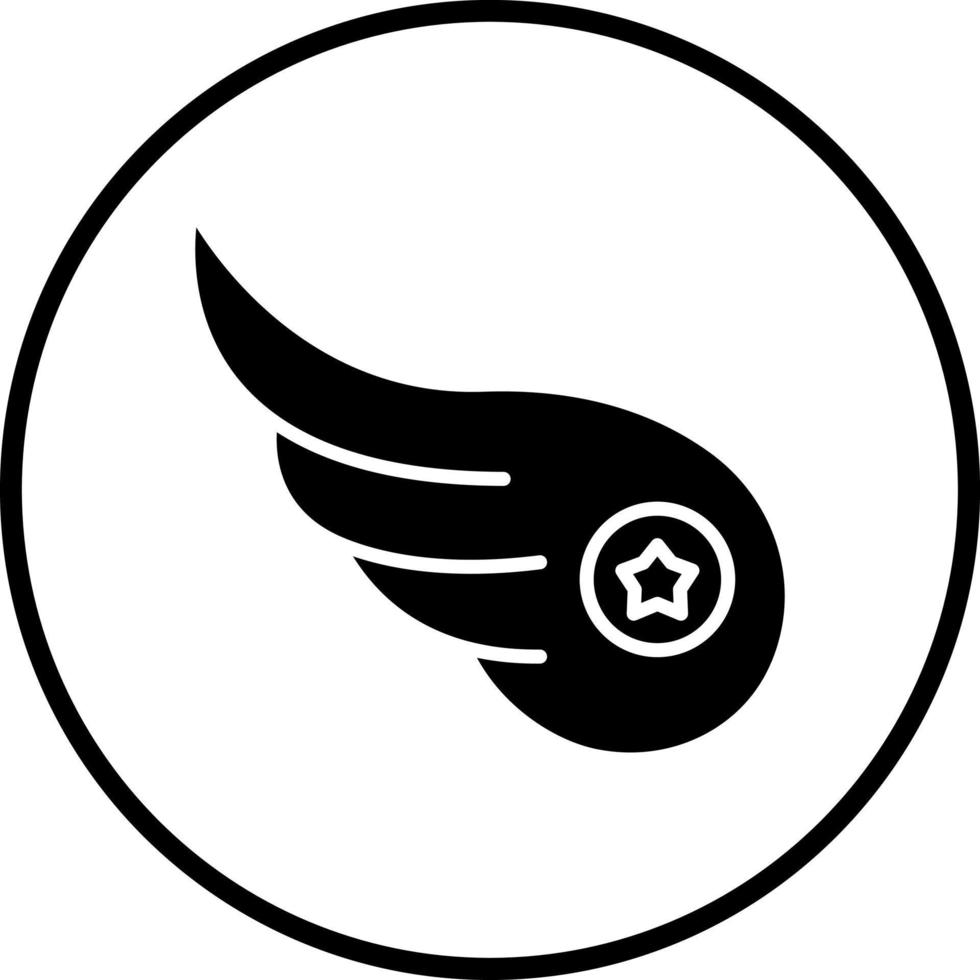 izquierda ala vector icono estilo