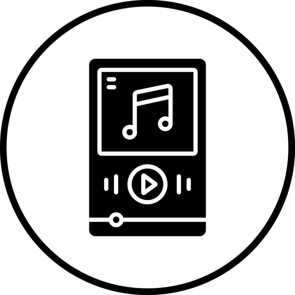 música jugador vector icono estilo