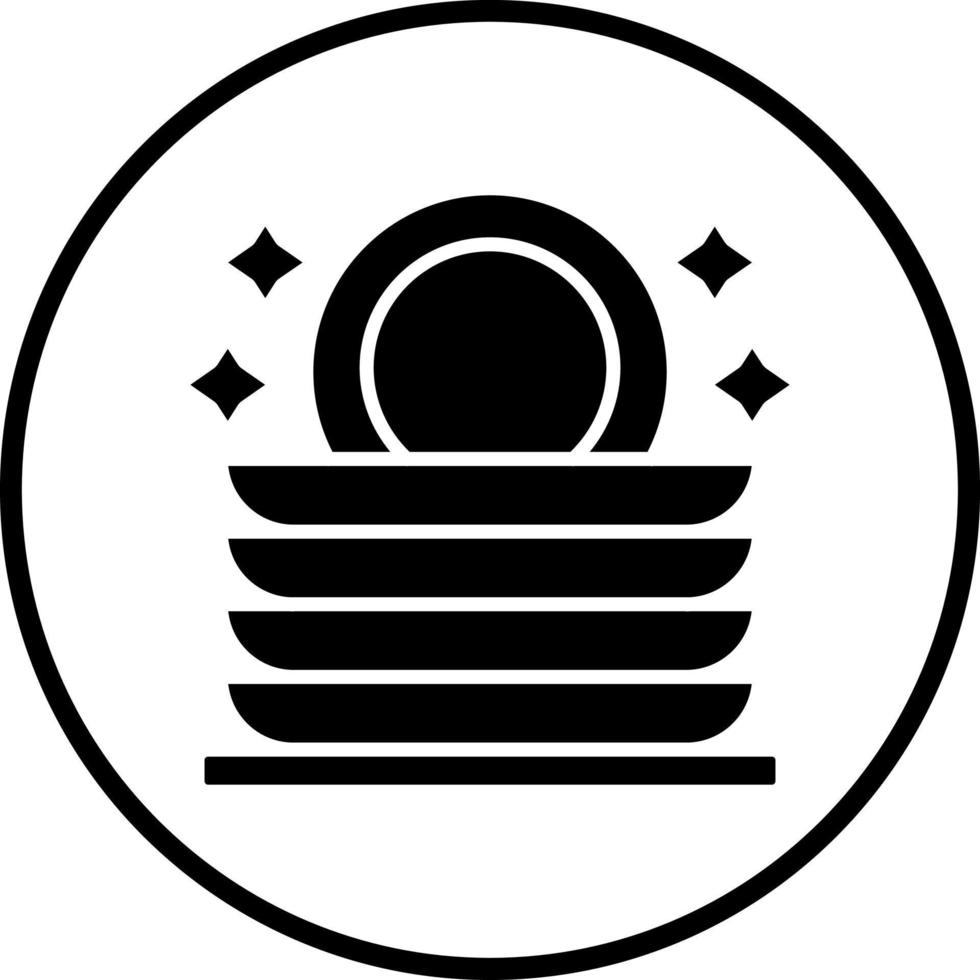 Wash Dishes Vector Icon Style