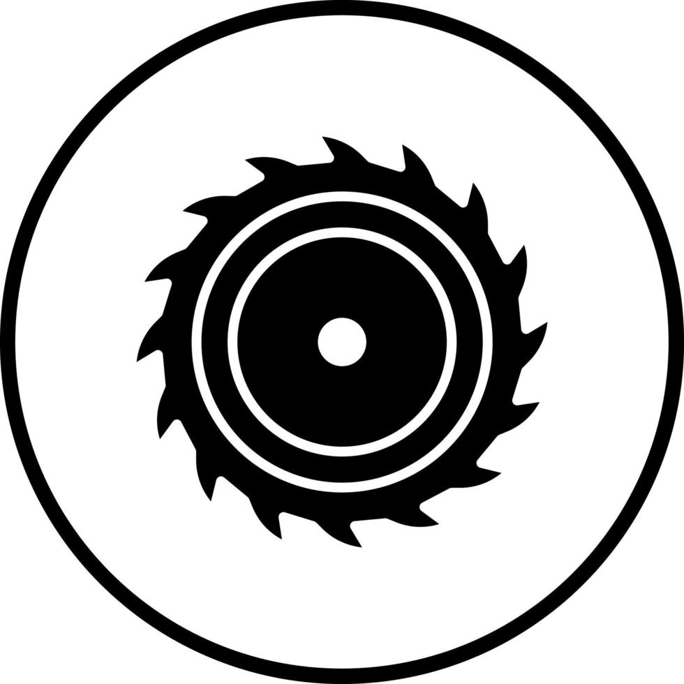 Circular Saw Vector Icon Style