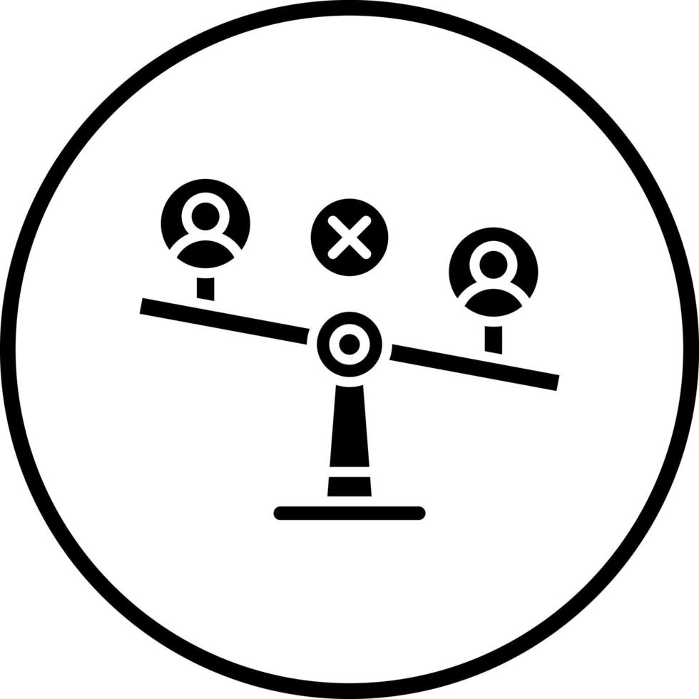 Inequality Vector Icon Style
