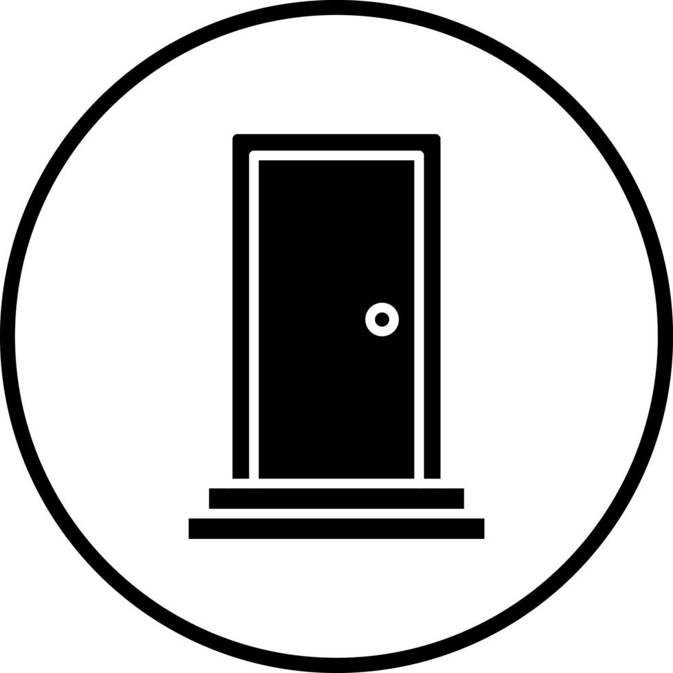 puerta vector icono estilo