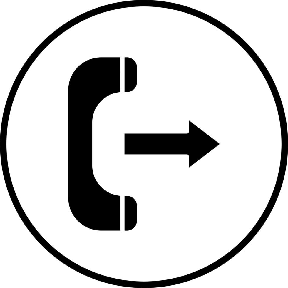 Outgoing Call Vector Icon Style