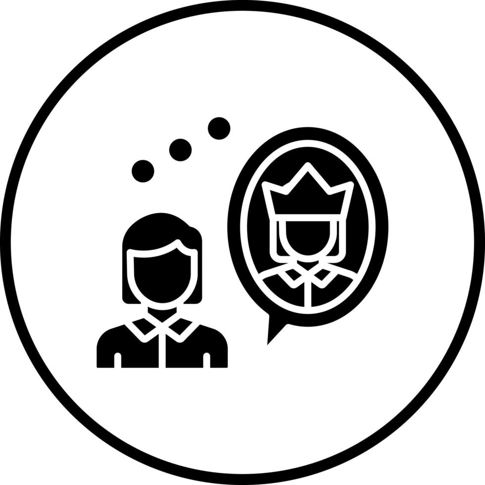 Self Esteem Vector Icon Style